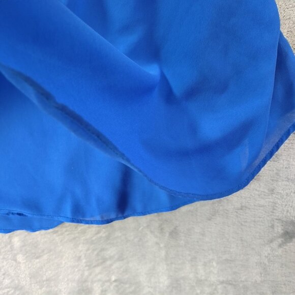 Naked‎ Zebra Womens Blue Tank Top M Streetwear Sleeveless Casual Minimalist Top - Picture 5 of 10